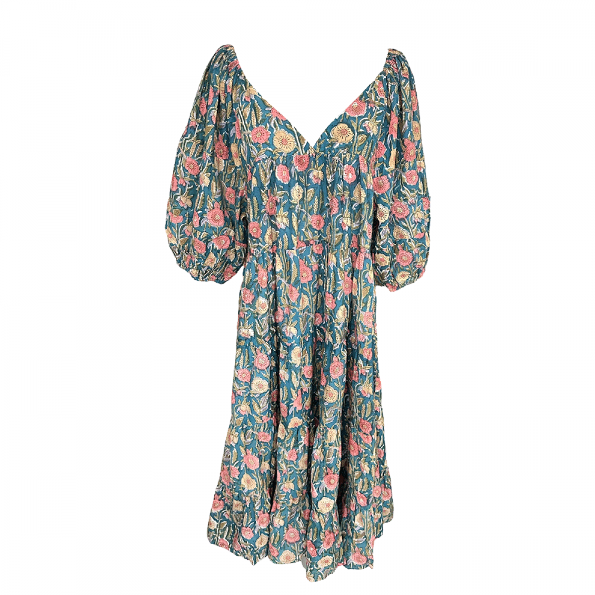 Cotton Camila Dress - Shades Spruce