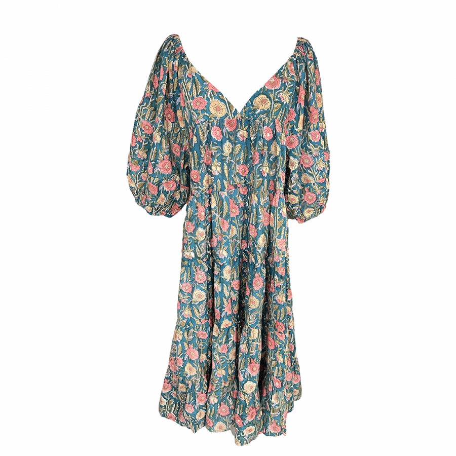 Cotton Camila Dress - Shades Spruce