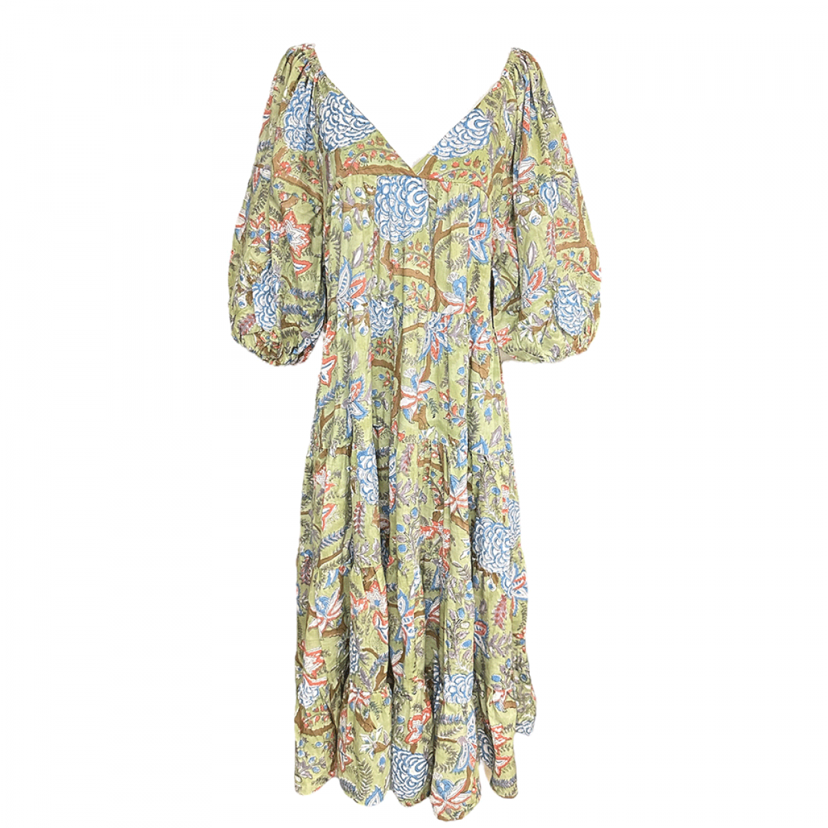 Cotton Camila Dress - Seedling