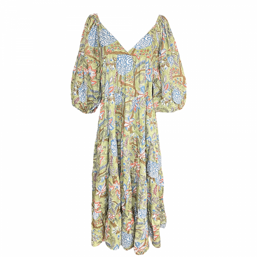 Cotton Camila Dress - Seedling