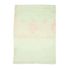 Embroidered Pashmina Stole - Ice Mom & Pink
