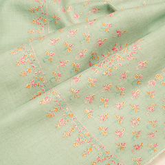 Embroidered Pashmina Stole - Ice Mom & Pink