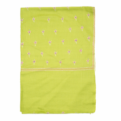 Embroidered Pashmina Stole - Lime