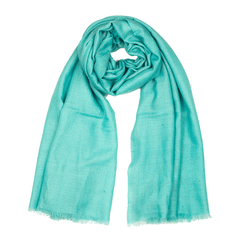 Plain Pashmina Stole - Blue Bird