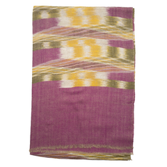 Ikat Cashmere Pashmina Stole - Midnight Purple