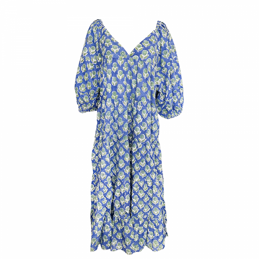 Cotton Camila Dress - Galaxy Blue