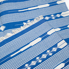 Cotton Floor Rugs - Blue & White (Made to Order)