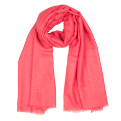 Plain Pashmina Stole - Pink Flambé