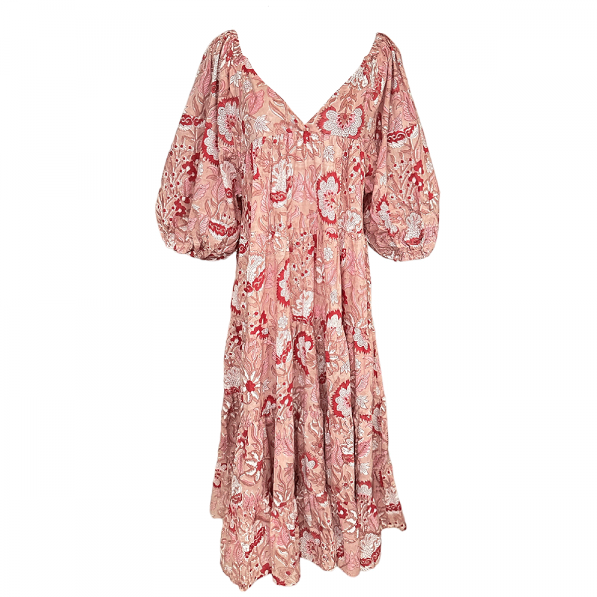 Cotton Camila Dress - Maple Sugar