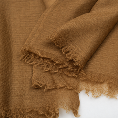 Sheer Plain Pashmina Stole - Bronze
