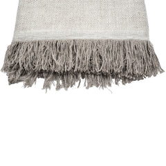Cashmere Throw in Herringbone - Beige