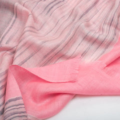Ikat Cashmere Pashmina Stole - Pink
