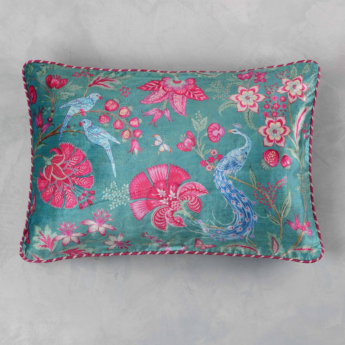 Designer Cushion Slim Cover - Aqua