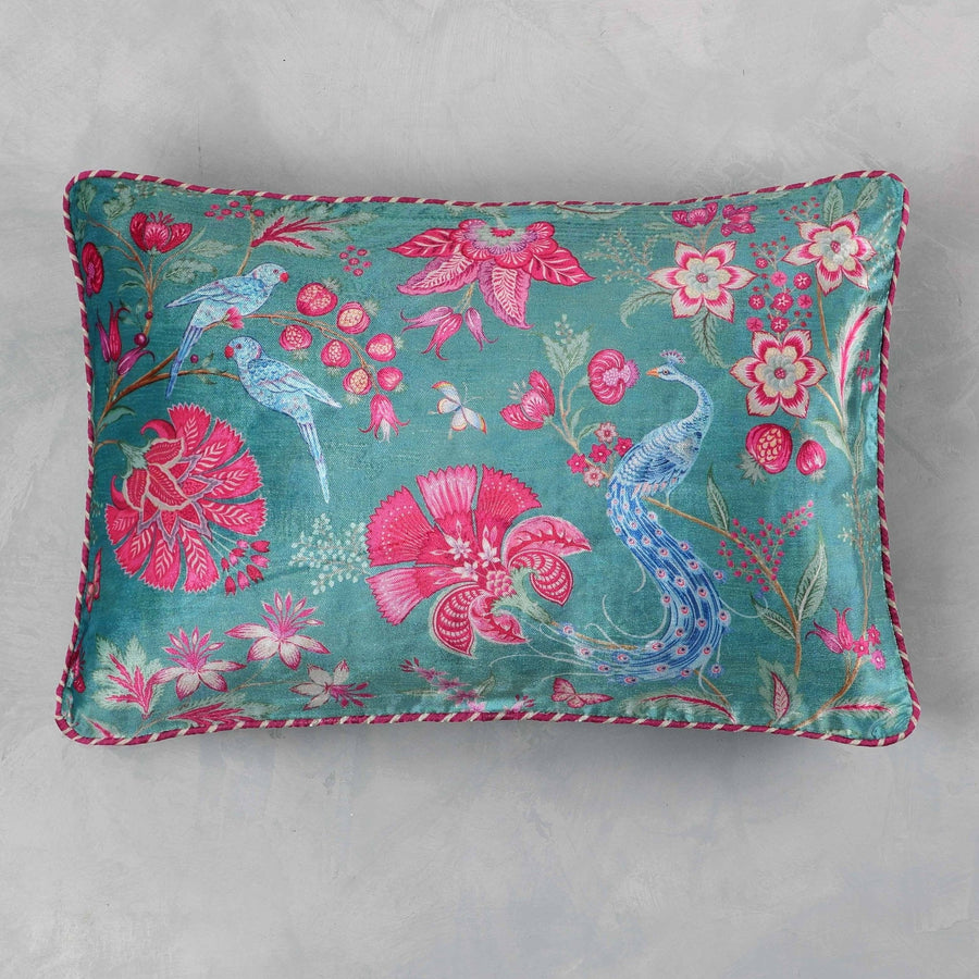 Designer Cushion Slim Cover - Aqua
