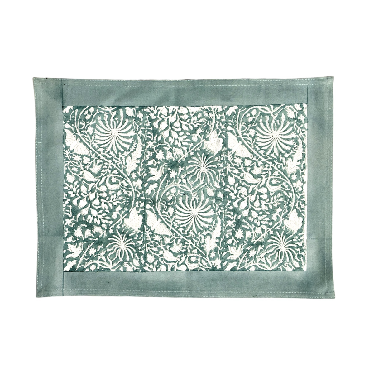 Block Printed Table Mat - Trellis (set of 6)