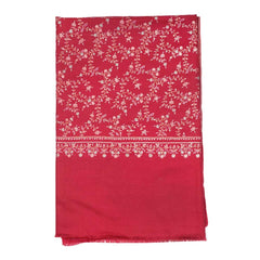 Embroidered Pashmina Shawl - Red