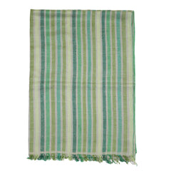 Ikat Cashmere Pashmina Stole - Green Fern