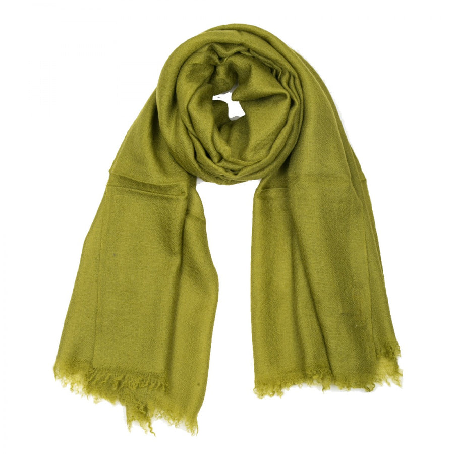 Plain Pashmina Stole - Dark Olive