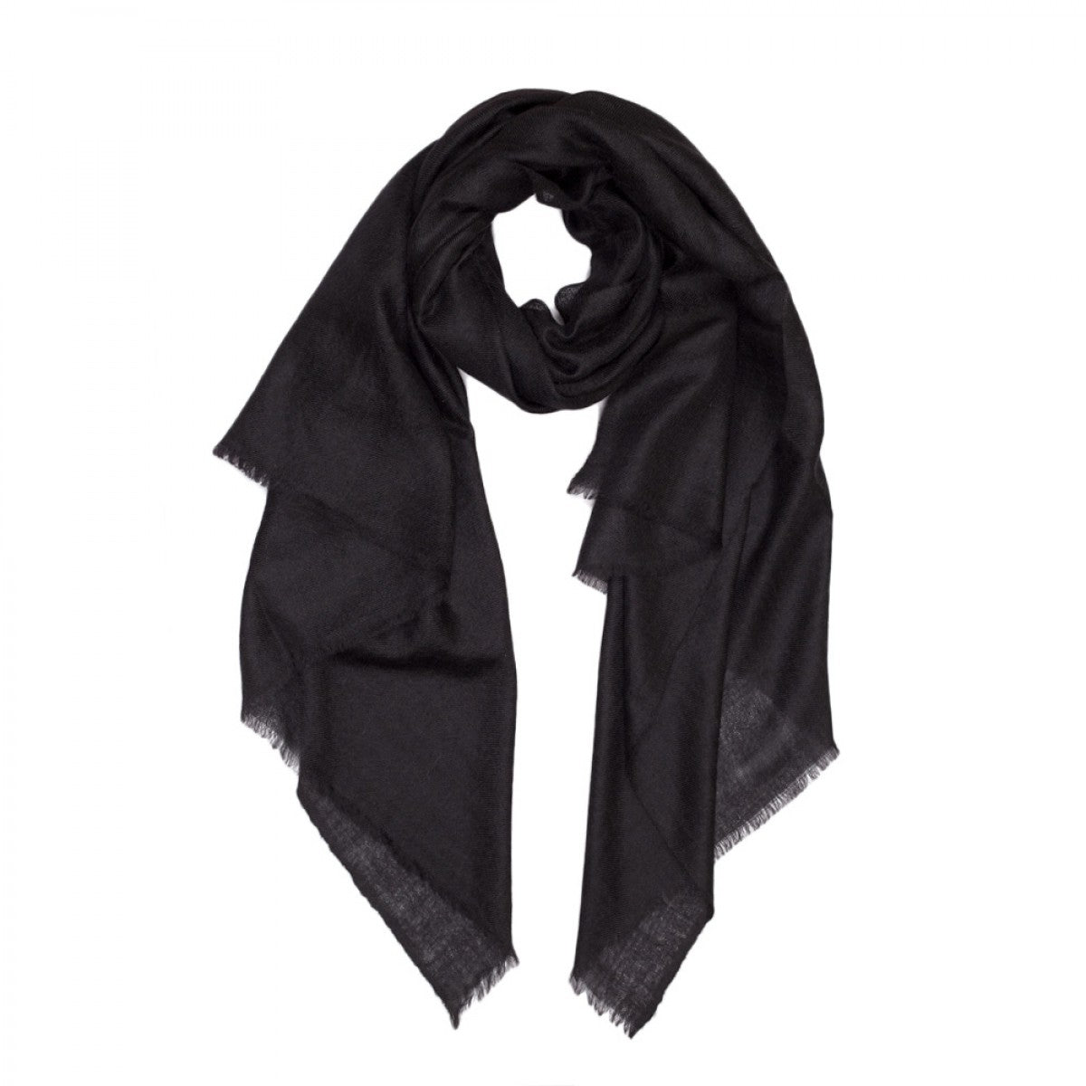 Plain Pashmina Stole - Black