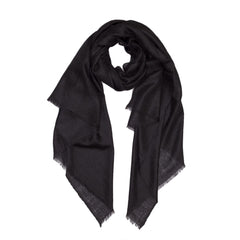 Plain Pashmina Stole - Black