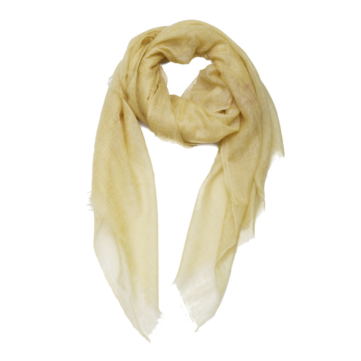 Sheer Pashmina Stole - Lemon Meringue