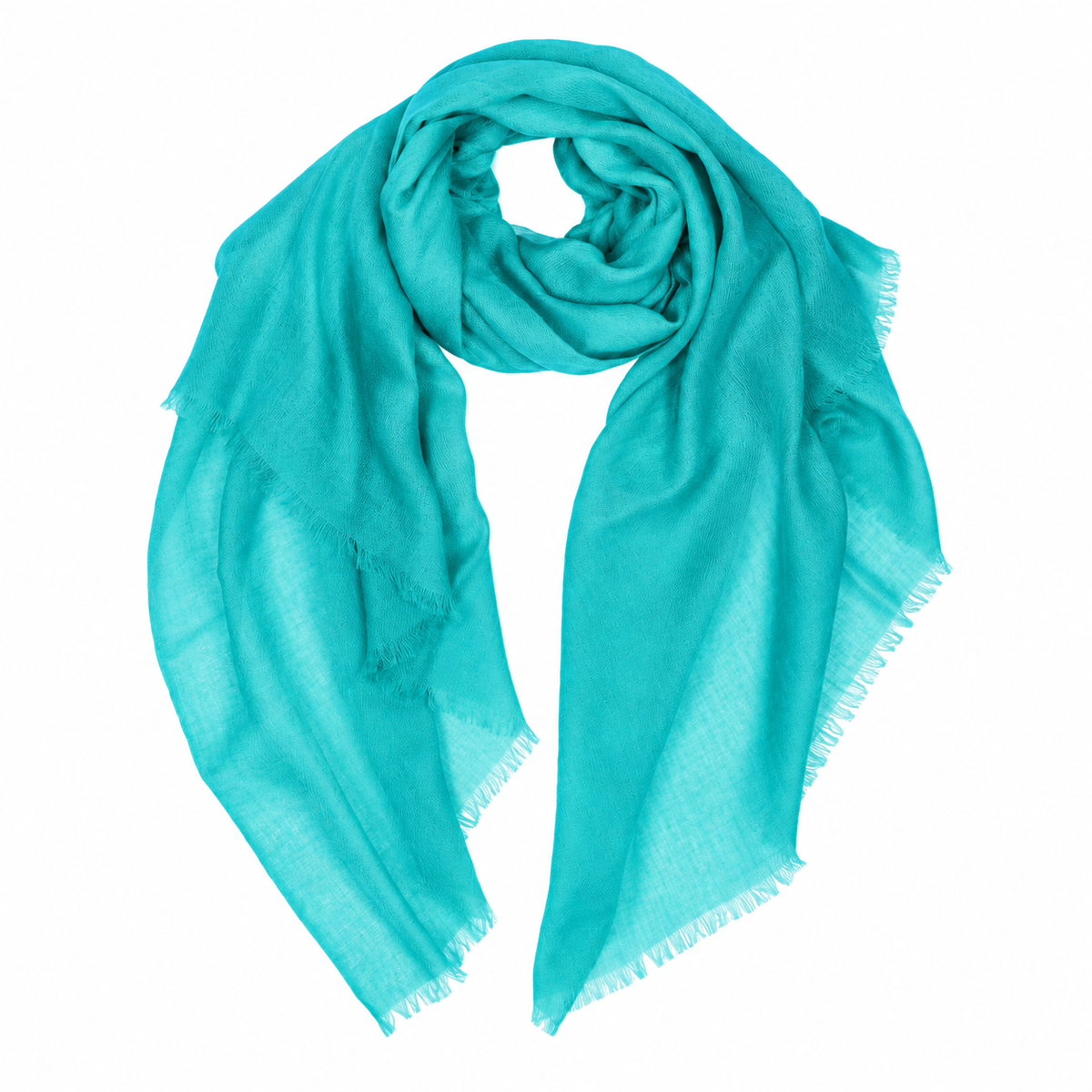 Sheer Plain Pashmina Stole - Belize Teal