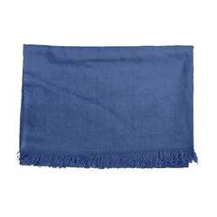 Plain Pashmina Stole - Quilt Blue