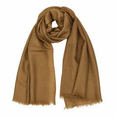 Sheer Plain Pashmina Stole - Bronze