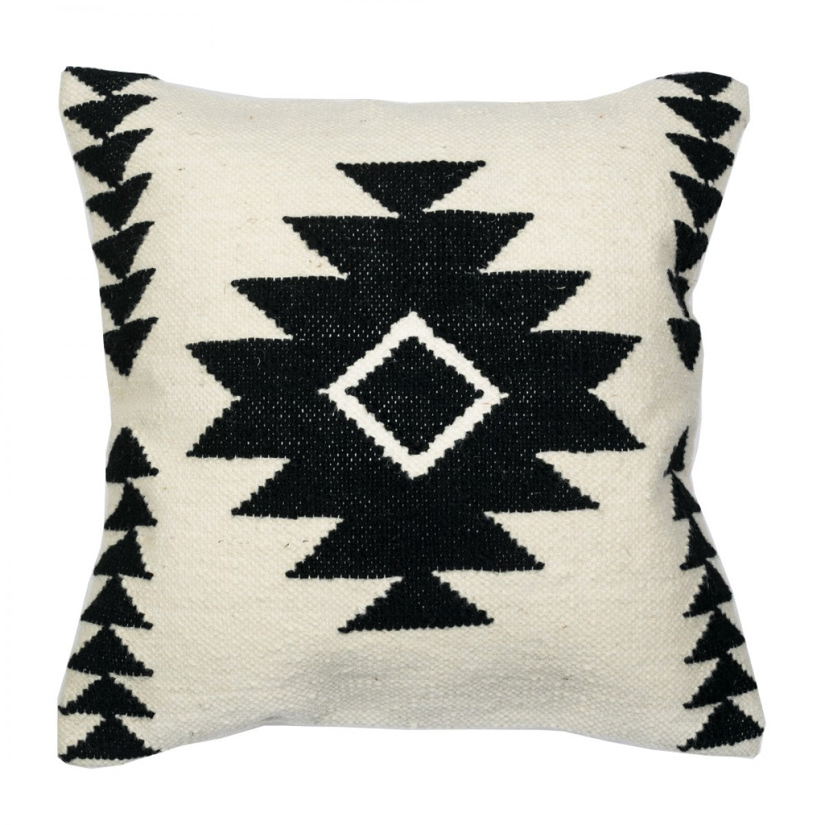 Cotton Cushion Cover - White & Black