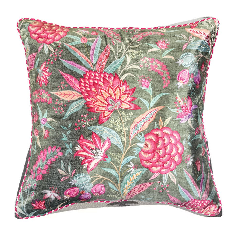 Designer Cushion Cover - Teal Green