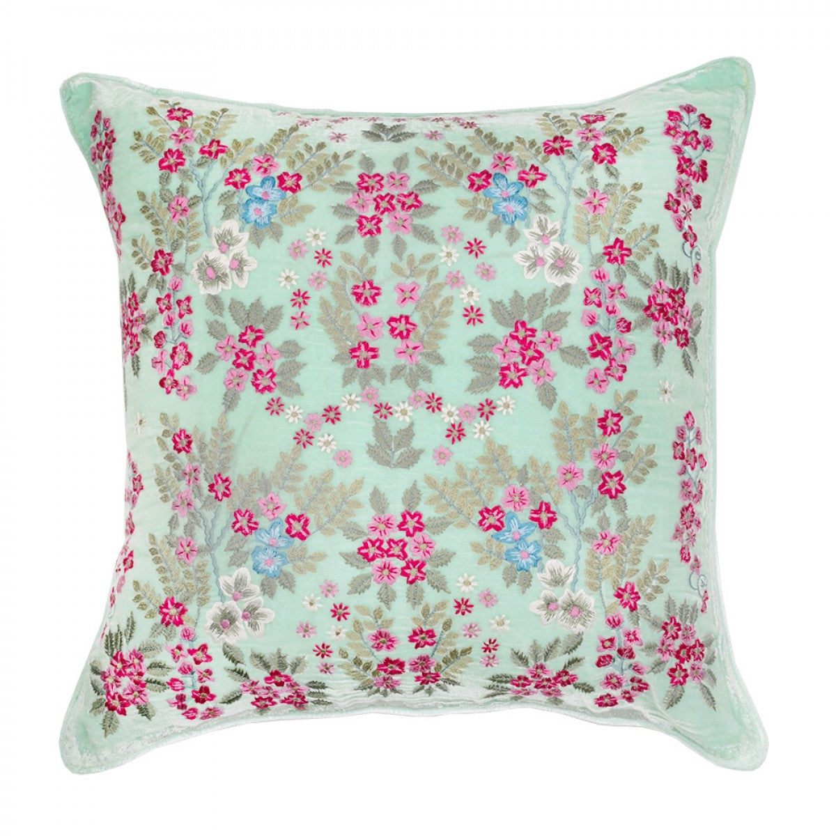 Designer Embroidered Cushion Cover - Waterfall