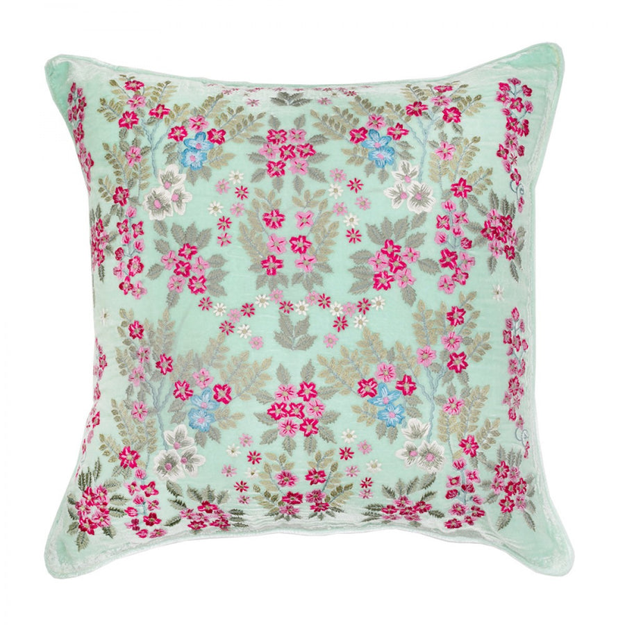 Designer Embroidered Cushion Cover - Waterfall
