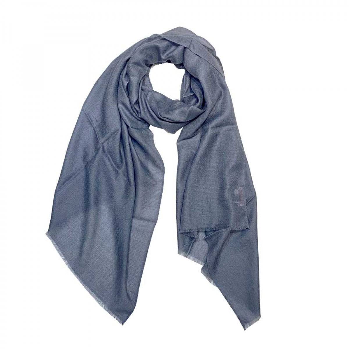 Plain Pashmina Stole - Lava Grey