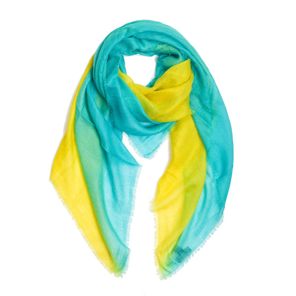 Ombre Pashmina Square - Anita Teal