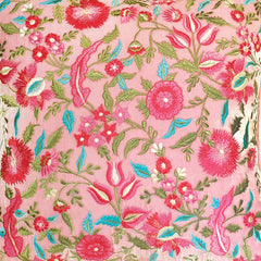 Designer Embroidered Cushion Cover - Rose