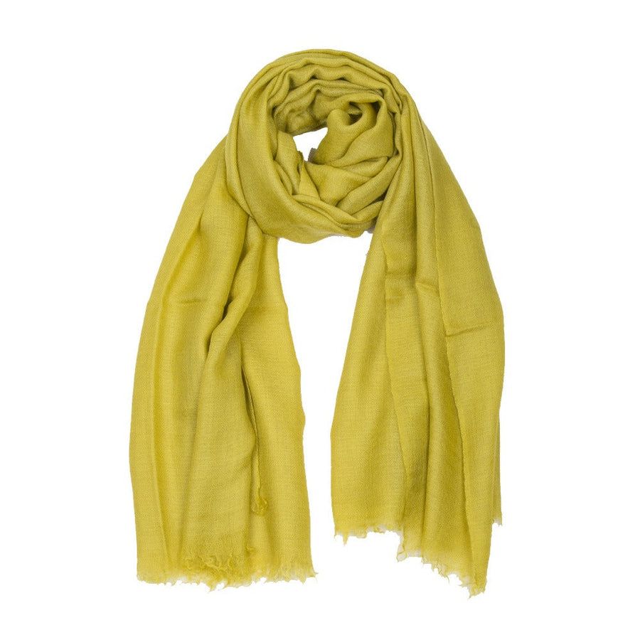 Plain Pashmina Stole - Green Grape