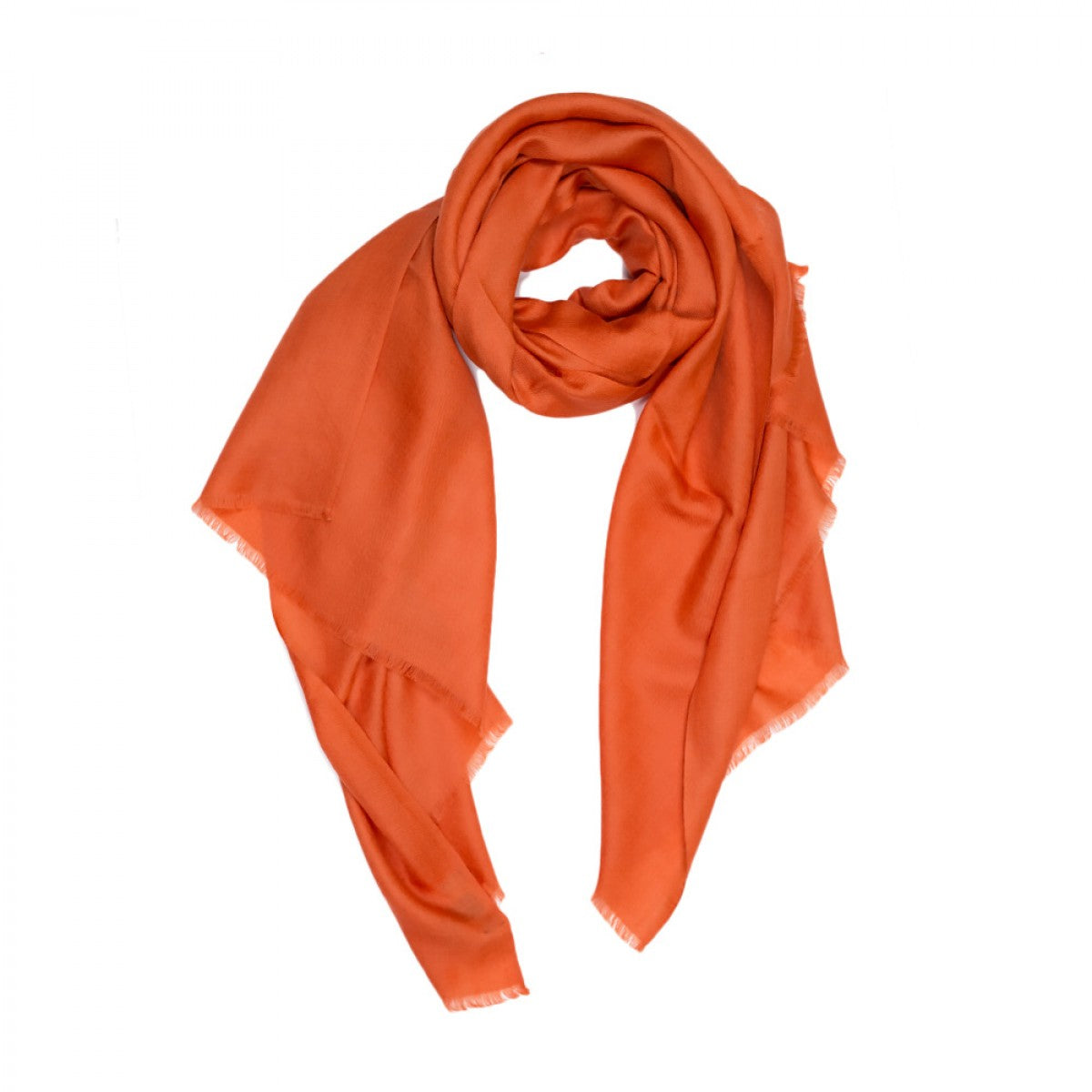 Plain Pashmina Stole - Orange