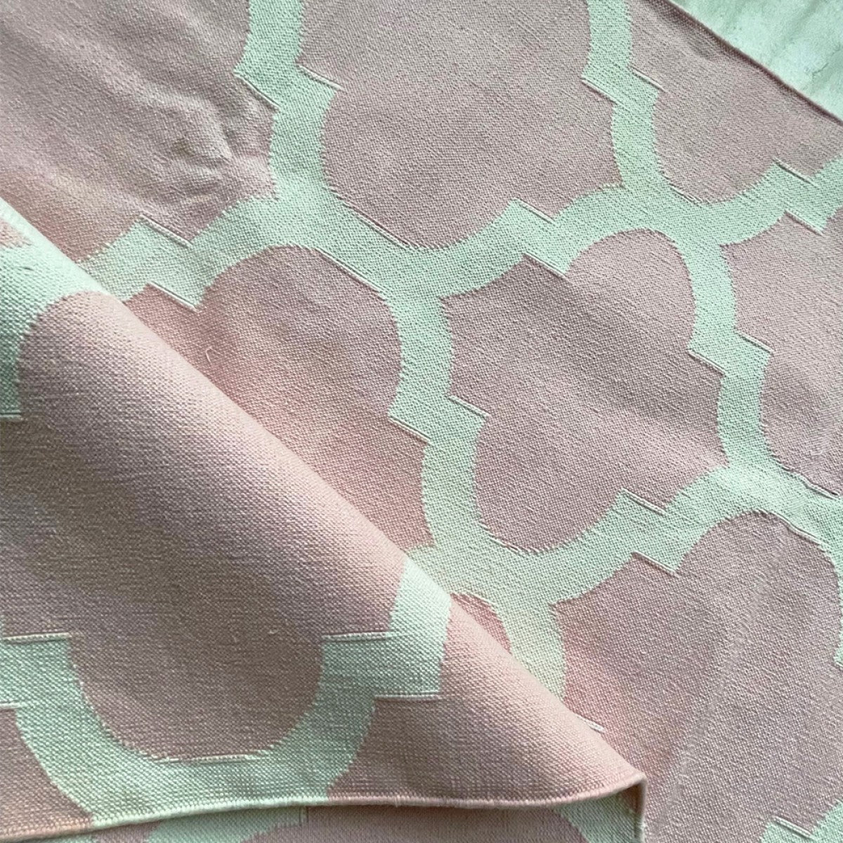 Cotton Floor Rugs - Baby Pink (Made to Order)