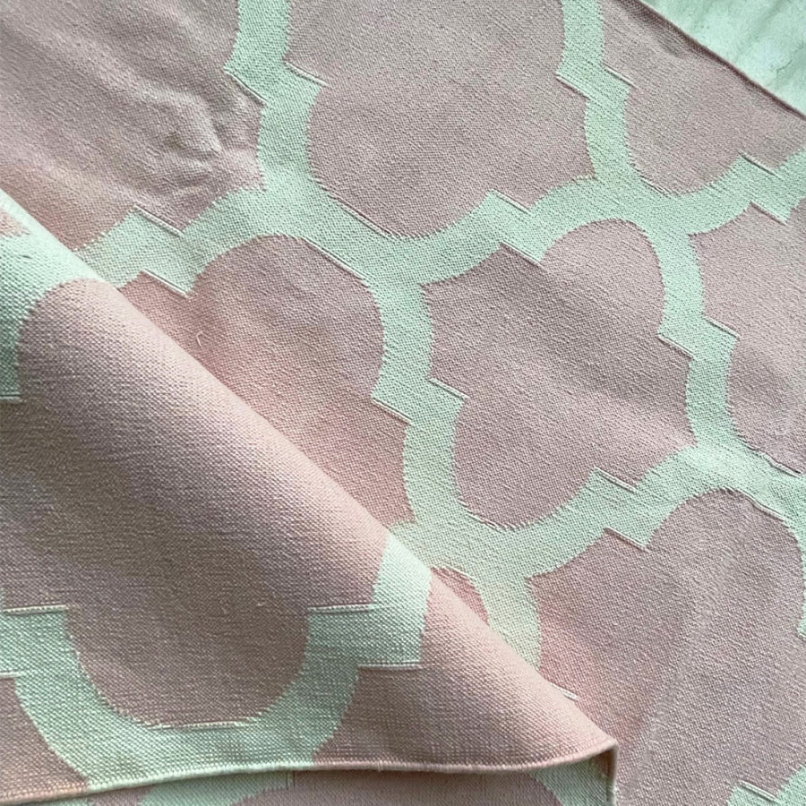 Cotton Floor Rugs - Baby Pink (Made to Order)