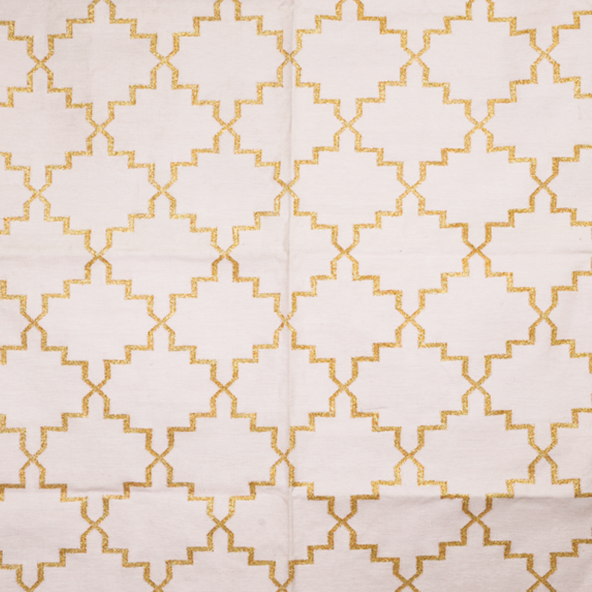 Area Rugs - Cream & Metallic Bronze