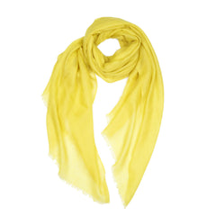 Sheer Plain Pashmina Stole - Lotus Yellow