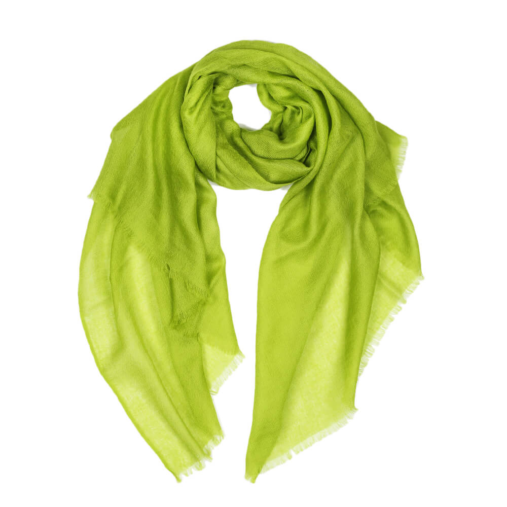 Sheer Plain Pashmina Stole - Green Tea