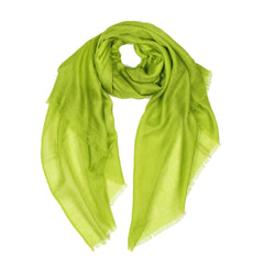 Sheer Plain Pashmina Stole - Green Tea