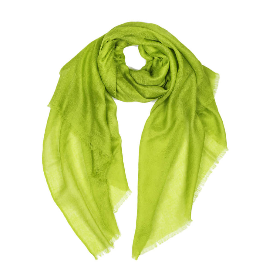 Sheer Plain Pashmina Stole - Green Tea