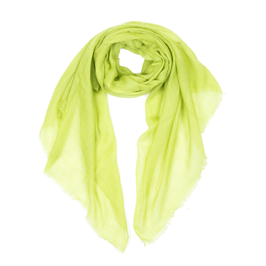 Sheer Plain Pashmina Stole - Spring Sprout